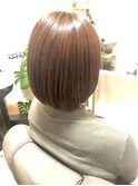 ピンクベージュボブ