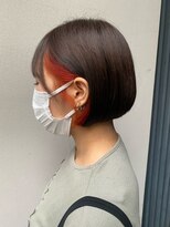 ベンチ(bench)&nbsp;インナーカラー/ボブ/オレンジインナー/千葉