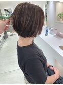 大人かわいいハンサムショートボブ