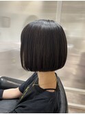 【暗髪×大人可愛いミニボブ】