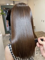 イオエ 岡本(ioe)&nbsp;髪質改善/ショコラアッシュ/ヘルシースタイル/縮毛矯正/春カラー