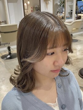 ナルヘアー 越谷(Nalu hair) 韓国風ヘア/くびれミディアム/サイドバング