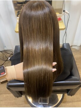 イオエ(ioe) 黒髪/ボブルフ/ネビージュ/小顔/ワンレン/髪質改善/グレージュ