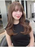 大人可愛い韓国レイヤーヘア
