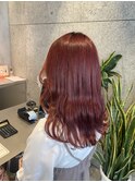 レッドブラウン×レイヤーロング