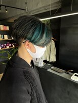 リンダイーロ(Linda Hiro)&nbsp;【札幌円山】メンズデザインカラー/グリーン/メンズカット