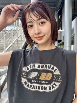 ミンクス渋谷スマートサロン(MINX shibuya smart salon) 魅力倍増カール シアーカラー ショート 姫カット ダークアッシュ