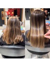 アース 藤沢店(HAIR&MAKE EARTH) ブリーチ縮毛矯正