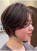10代20代30代小顔顔まわり似合わせショート