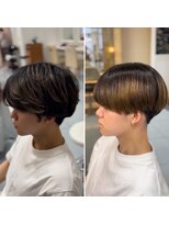 アッシュ 桜木町店(Ash)&nbsp;横浜ブリーチ縮毛矯正センターパートマッシュ【竹永指名限定】