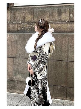 セットサロン ココ 振袖ヘアセット