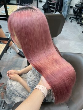 ベレーザ 渋谷(BELEZA) 9135ミルクティーピンクハイトーンカラーベビーピンク韓国ヘア