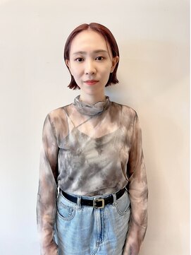 ワンインチ(1 inch) 外ハネボブ/レッドカラー