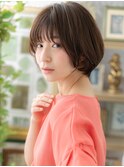 斜めバング前下がりマッシュショートボブTb7戸頭20代30代40代