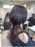 ○ロングウルフカットクラゲウルフレイヤーカット顔まわりカット