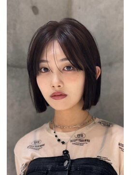 ロンドブルーム 天神大名店(Lond Bloom) 10代20代30代韓国ボブ髪質改善切りっぱなしボブ似合わせカット