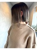 タッセルボブ/バレイヤージュ/切りっぱなしボブ/たまプラーザ