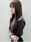 韓国ヘア/グレージュ/ストレートヘア/髪質改善
