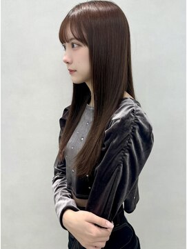 ロエ 元町店(Loe) 韓国ヘア/グレージュ/ストレートヘア/髪質改善