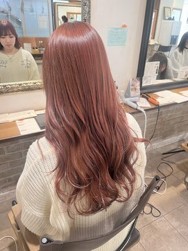 ネオリーブカップ 町田店(Neolive capu) ブリーチ無しカラー/ピンクベージュ/春カラー