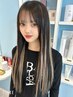 【カラーとエクステ】シールエクステ80本 ￥31,000