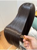 ダークラベンダーブラウン×髪質改善