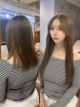 アンククロス 表参道(ANKH CROSS) ワンカラー＋エクステ[ビフォーアフター]