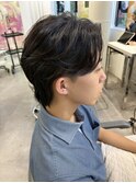メンズナチュラルカール &nbsp;センターパート &nbsp;Syuri