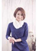 大人上品30代40代キレイめボブ