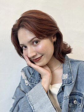 ガーデントウキョウ(GARDEN Tokyo) ミディアムヘア/暖色カラー/オレンジブラウン