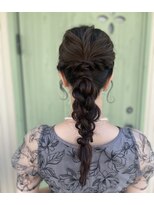 ヘアーレクスアリイ(Hair Lex Alii)&nbsp;編みおろしヘア/お呼ばれヘア/ヘアアレンジ