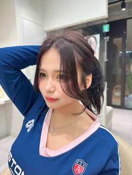 ロンドメリア 天神大名店(Lond Melia) イメチェンヘアスタイル小顔に見せるヘアココアベージュ