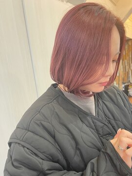 アンダーバーホワイト 南海難波店(_WHITE) ピンクベージュ/タッセルボブ