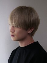 エルマーク 梅田(L-MARK)&nbsp;マッシュ/メンズ/ハイトーン/ダブルカラー/ブリーチ/眉毛
