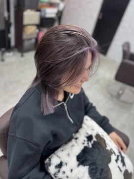 シールドヘアー 沖縄 新都心(C'LD Hair) フェイスフレーミング/インナーカラー＊ラベンダー