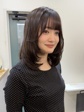 ヒョンミョン ライズバイレボ 柏西口店(hyon myon/RISEbyREVO) レイヤーカット/ミディアム/顔周りカット