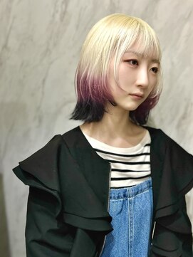 ヴァイス 渋谷店(VAICE) ぬきっぱなしブロンド/裾カラー