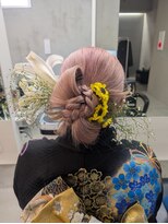 カラフェ(carafe)&nbsp;成人式　カチモリアレンジ　ヘアセット　札幌大通