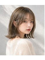 ヘアアンドメイク アース 入間店(HAIR&MAKE EARTH) オリーブベージュ外ハネボブ