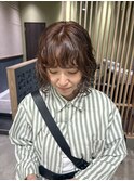 前髪ありボブパーマ
