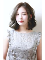 レンジシキチジョウジ (RENJISHI KICHIJOJI)&nbsp;モノトーングレージュロングボブ【RENJISHI KICHIJOJI】