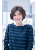 #ナチュラルショート#ハンサムショートネイビーカラー◎20代30代