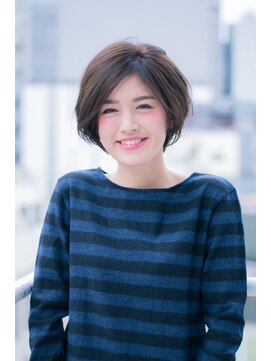 ドラマチックヘア 野鳥の森店(DRAMATIC HAIR) #ナチュラルショート#ハンサムショートネイビーカラー◎20代30代