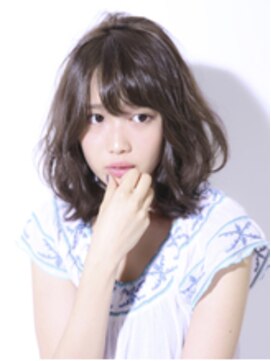 ヘアリゾートエーアイ 西日暮里店(Ai) 伸ばしかけなナチュラルセミディボブ