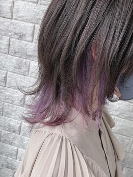 リアイス(Re:ICE) ミニウルフ/くすみブルー/流れるレイヤー/インナーハイライト