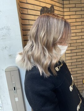 ラフ(LAFF) #黒髪#ボブルフ#ネビージュ#小顔#ワンレン