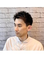 ヘアサロン 銀座マツナガ新宿店(hair salon) アップバングショートビジネスパーマ【新宿/理容室/バーバー】