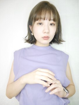 シュシュ(shushu) 可愛い前髪愛されショートボブ/アッシュブラウン【有海一生】