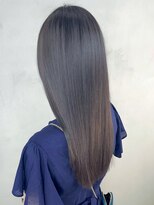 アイティーバイアルバム 北千住店(IT by ALBUM)&nbsp;ラベンダーアッシュ_斜めバンググレージュカラー_ba404283