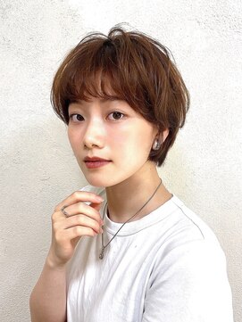 ハウスアンドヘアーワークス(House&Hair works) 前髪長め大人小顔ショート30代40代50代　藤沢
